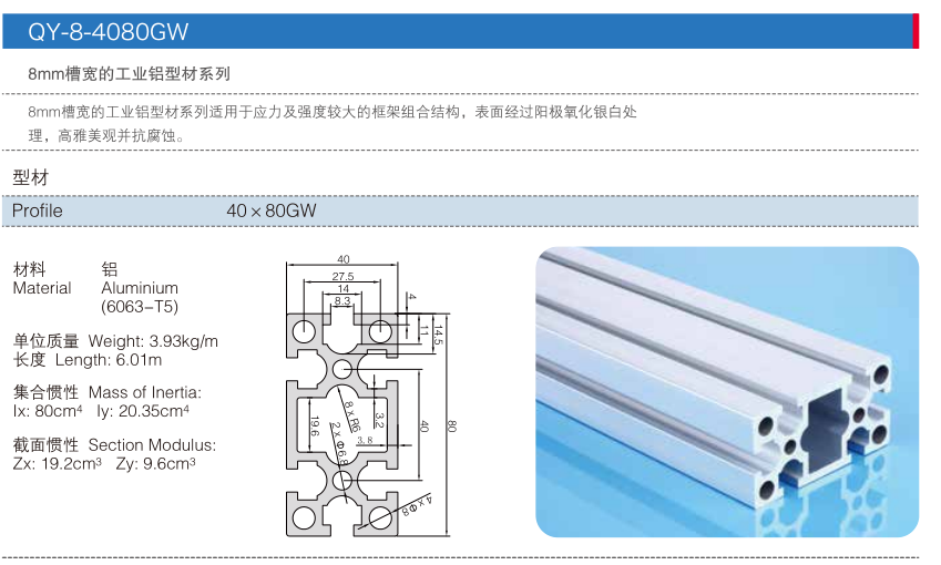 4080國標鋁型材